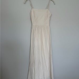 Chic Strapless Cream Dress